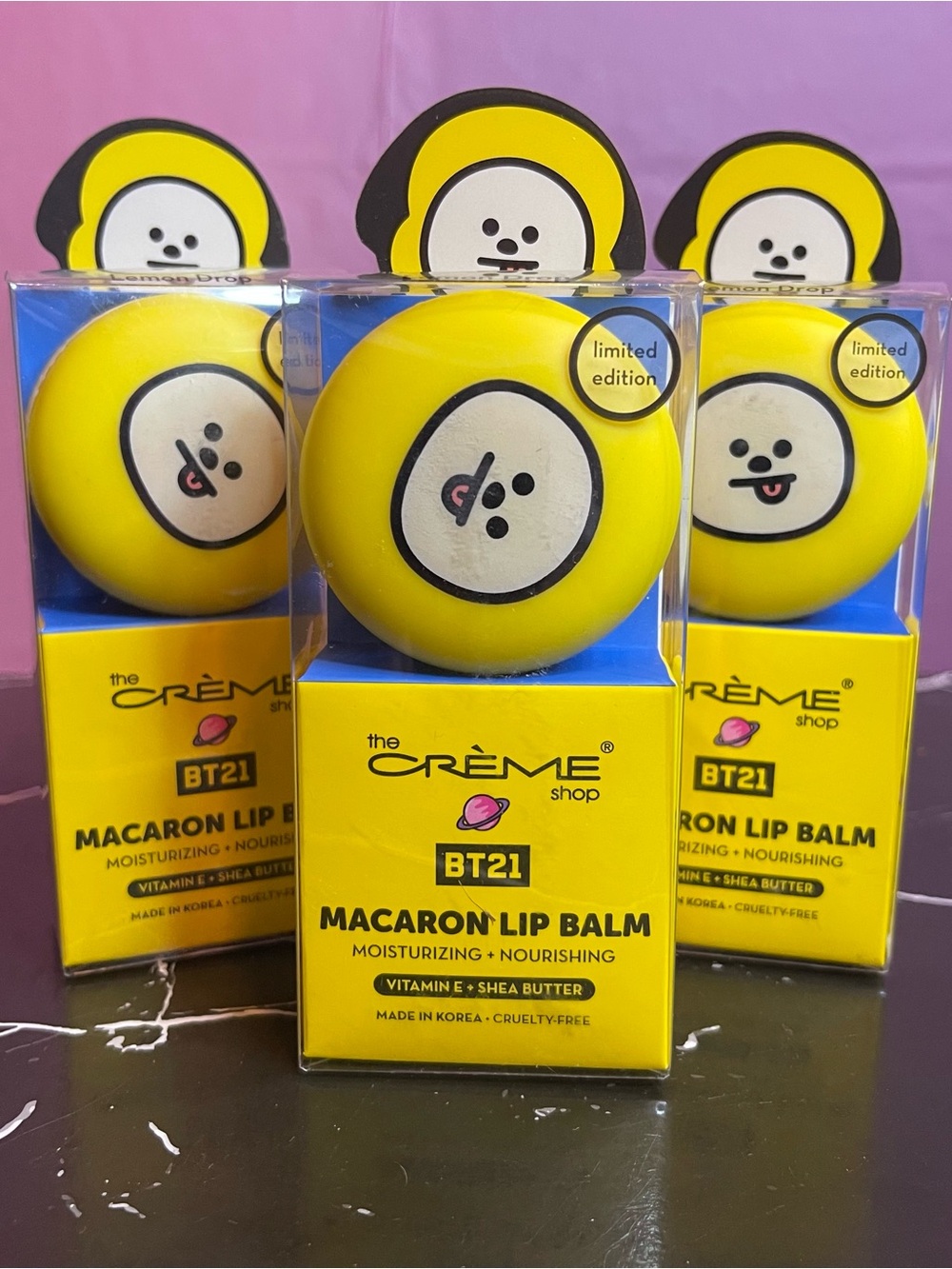 BT21 Chimmy Lemon Drop Macaron Lip Balm